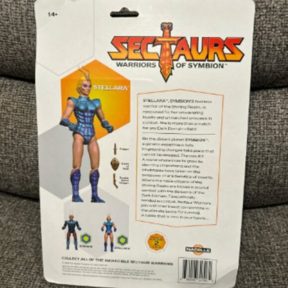 NIB Sectaurs Warriors of Symbion Stellara figure by Nacelle Rerelease New in Box - Picture 2 of 2